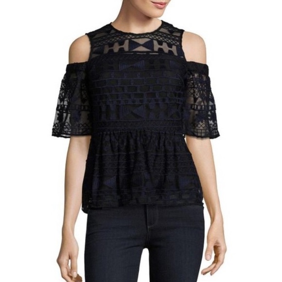 Parker Lace Peplum Top - Picture 4 of 14